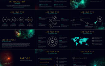 商務ppt模板簡約動態簡潔公司簡介總結