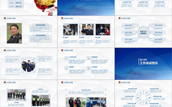 2018公安警察工作總結年終匯報PPT