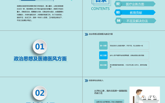 醫(yī)護(hù)人員醫(yī)科主任醫(yī)院工作述職報告工作總結(jié)動態(tài)PPT模板