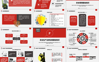 安全培訓簡約商務風安全管理培訓通用課件PPT模板