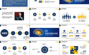 思維導圖培訓ppt模板思維導圖學習ppt