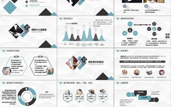 時尚典雅服務意識培訓PPT