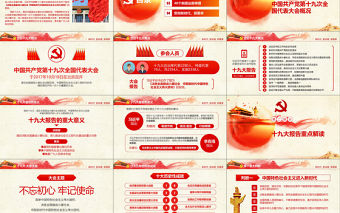 不忘初心牢記使命十九大報告黨課全面解讀PPT