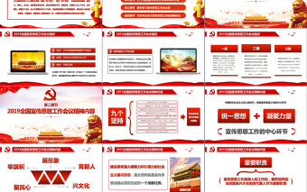 紅色大氣肩負(fù)使命任務(wù)凝聚奮進(jìn)力量思想工作黨課黨建ppt模板