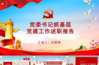 黨委書記抓基層黨建工作述職報告ppt