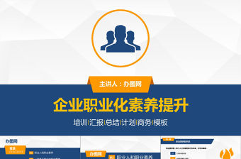 企業職業化素養培訓商務通用PPT模板