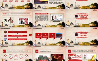 全面解析增強(qiáng)文化自信黨政風(fēng)中國(guó)風(fēng)黨課黨建培訓(xùn)課件PPT模板