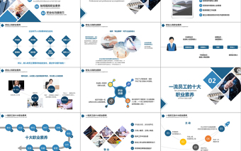 公司企业职业素养培训PPT模板