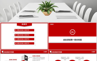 金融投資年終總結中國工商銀行PPT模板幻燈片