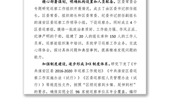 巡察工作開展情況匯報(bào)