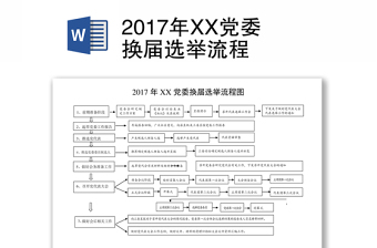 2017年XX党委换届选举流程