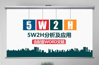 5W2H分析法及案例解析企業(yè)案例分析PPT