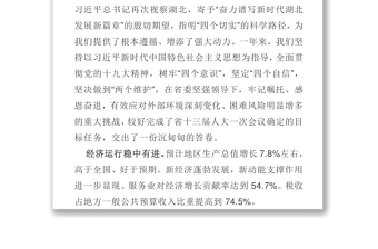 政府工作报告-—二〇一九年一月十四日在湖北省第十三届人民代表大会第二次会议上