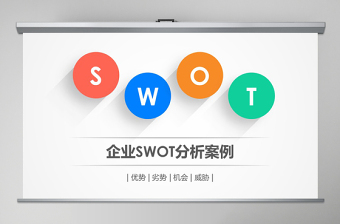 2021年企业swot分析案例范文ppt模板