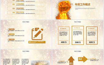 金色星光璀璨2017年終盛典總結ppt