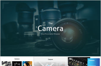 攝影相機產品介紹產品發布簡約穩重大氣