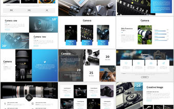 攝影相機產品介紹產品發布簡約穩重大氣