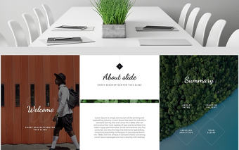 歐美A4豎版雜志風公司簡介創意PPT模板