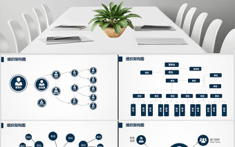 企業組織架構管理流程圖PPT模板