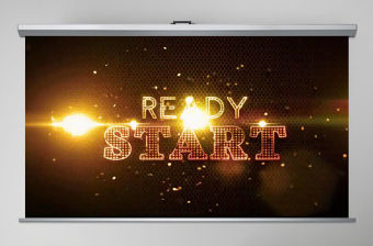 金色震撼10秒倒計時PPT模板