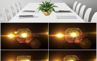 金色震撼10秒倒計時PPT模板