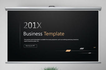 原創(chuàng)大氣黑色典雅商務(wù)通用ppt模板-版權(quán)可商用