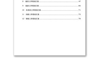 工作情況匯報資料匯編