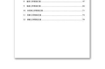 工作情況匯報資料匯編