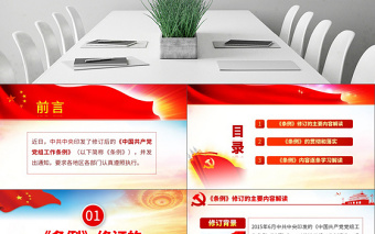 原創(chuàng)學(xué)習(xí)解讀中國共產(chǎn)黨黨組工作條例黨課PPT