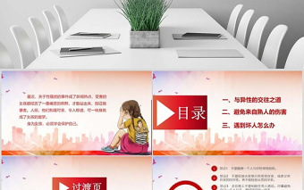 原創(chuàng)女孩防性侵自我保護PPT-版權可商用