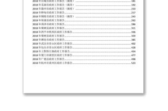 政府工作報(bào)告匯編工作年終總結(jié)