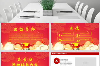 原創(chuàng)古代戰(zhàn)爭(zhēng)厲兵秣馬決勝未來員工激勵(lì)誓師大會(huì)PPT-版權(quán)可商用