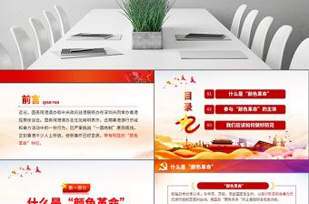 原創(chuàng)顏色革命一場西方敵對勢力的陰謀PPT-版權(quán)可商用
