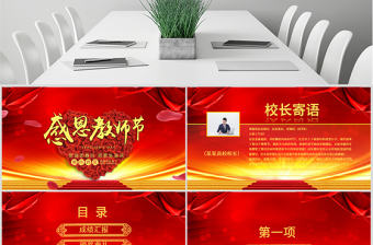 原創(chuàng)2019教師節(jié)頒獎典禮表彰大會PPT模板-版權(quán)可商用