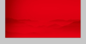 兩張紅色簡潔建筑剪影PPT背景圖片