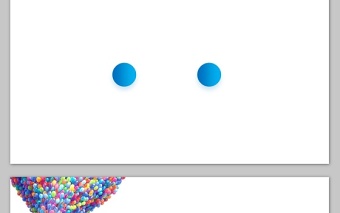  簡約藍色幾何圖案背景PPT圖片 藍色圓形PPT背景圖案 藍色大海帆船氣球商務背景圖片