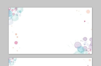 兩張淡雅水彩風(fēng)格藝術(shù)PPT背景圖片免費(fèi)下載