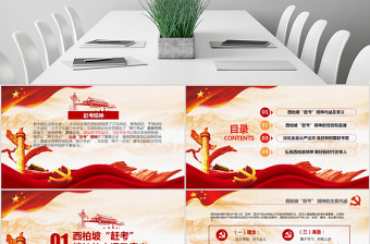 原創(chuàng)新時(shí)代學(xué)習(xí)弘揚(yáng)西柏坡精神趕考精神PPT-版權(quán)可商用