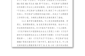 不忘初心牢记使命主题教育集中学习和专题研讨情况回头看情况汇报