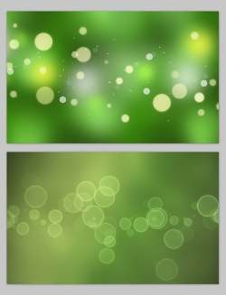唯美荧光光斑 光圈iOS朦胧绿高清幻灯片背景