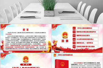 原創2019年全國法制宣傳日國家憲法日黨建黨課PPT