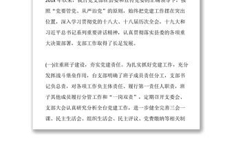 2019黨支部換屆工作報(bào)告范文黨支部工作總結(jié)