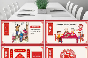原創(chuàng)中小學(xué)幼兒園中國傳統(tǒng)春節(jié)習(xí)俗PPT主題班會(huì)
