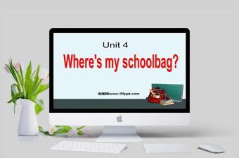  Where is my schoolbag英语课件PPT模板