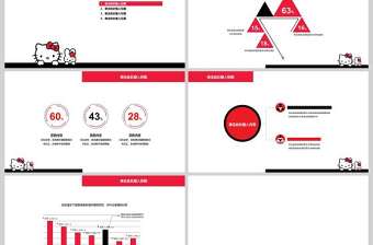 hello Kitty可愛kitty貓PPT模板