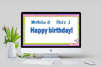  Happy birthday 英語課件PPT模板