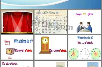 《What Time Is It》第一課時(shí)PPT課件