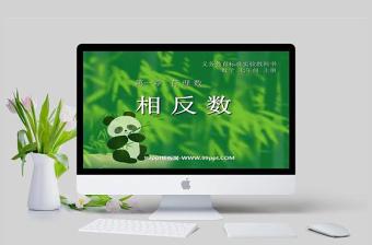  義務(wù)教育標(biāo)準(zhǔn)實(shí)驗(yàn)教科書數(shù)學(xué)課件七年級(jí)上冊(cè)第一章有理數(shù)相反數(shù)PPT模板