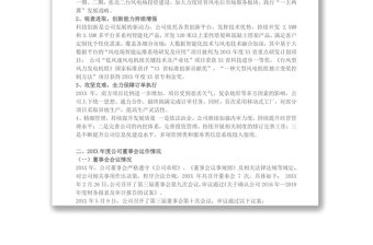 20XX年度董事會工作報告