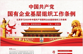 党课2021年《中国共产党组织工作条例》ppt